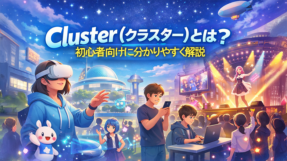 Cluster（クラスター）とは？使い方・できることを初心者向けにやさしく解説｜メタバース入門